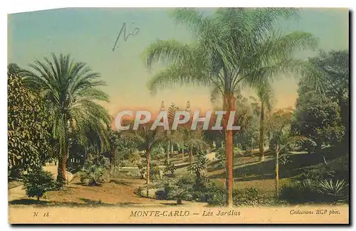 Cartes postales Monte Carlo Les Jardins