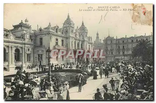 Cartes postales Monte Carlo Le Casino et l'Hotel de Paris