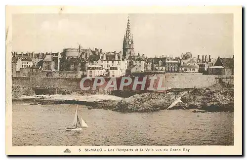 Cartes postales St Malo les Remparts et la Ville vus du Grand Bey