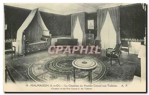 Cartes postales Malmaison S et O La Chambre du Premier Consul aux Tuileries