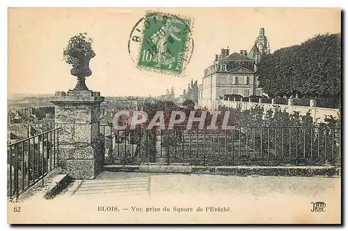 Cartes postales Blois Vue prise du Square de l'Eveche