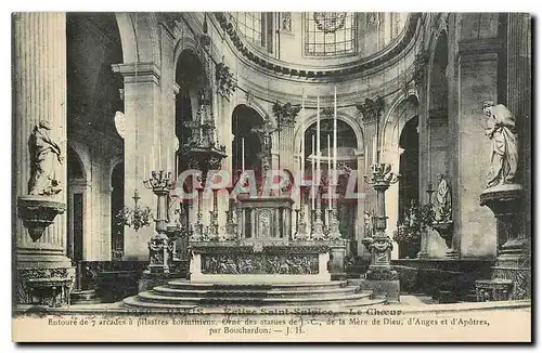 Cartes postales Paris Eglise Saint Sulpice Le Choeur