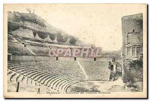 Cartes postales Orange Interieur du Theatre Romain