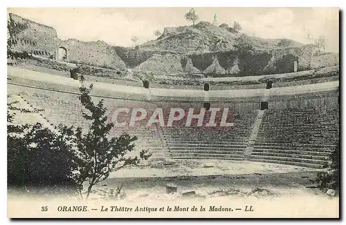 Ansichtskarte AK Orange Le Theatre Antique et le Mont de la Madone