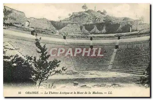 Cartes postales Orange Le Theatre Antique et le Mont de la Madone