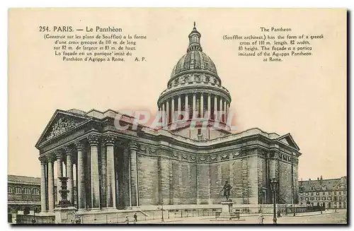 Cartes postales Paris le Pantheon