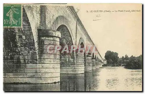 Cartes postales Le Guetin Cher Le Pont Canal cote Sud