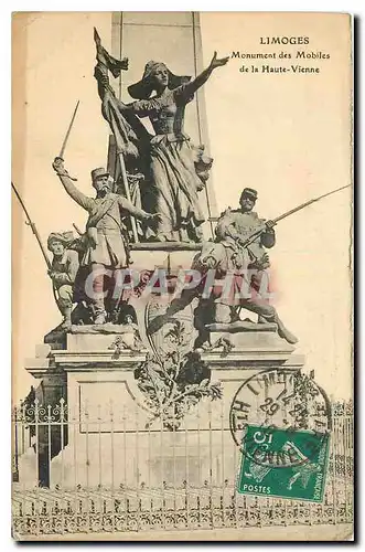 Cartes postales Limoges Monument des Mobiles de la Haute Vienne