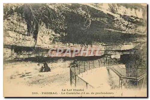 Cartes postales Le Lot illustre Padirac La Corniche