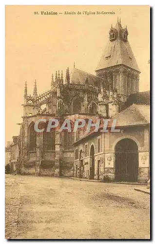 Cartes postales Falaise Abside de l'Eglise St Gervais