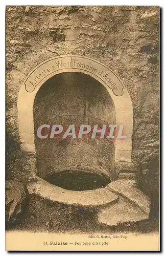 Cartes postales Falaise Fontaine d'Arlette