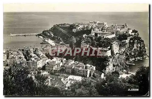 Cartes postales Monaco vue d'ensemble du Rocher et de la Condamine