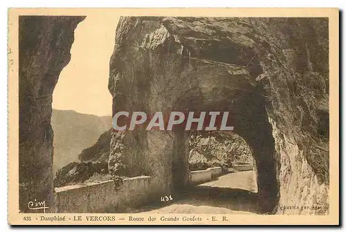 Ansichtskarte AK Dauphine le Vercors Route des Grands Goulets