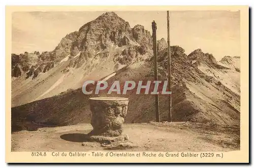 Ansichtskarte AK Col du Galibier Table d'Orientation et Roche du grand Galibier