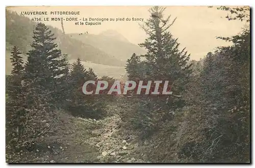 Ansichtskarte AK L'Auvergne pittoresque le Mont Dore la Dordogne au pied du Sancy et le Capucin