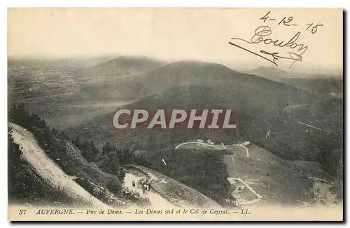 Cartes postales Auvergne Puy de Dome les domes sud et le Col de Ceyssat