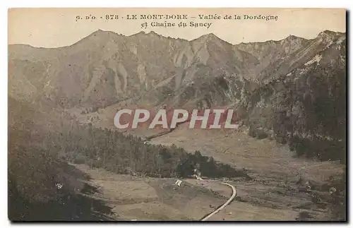 Ansichtskarte AK Le Mont Dore Vallee de la Dordogne et chaine du Sancy