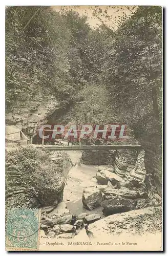 Cartes postales Dauphine Sassenage Passerelle sur le Furon