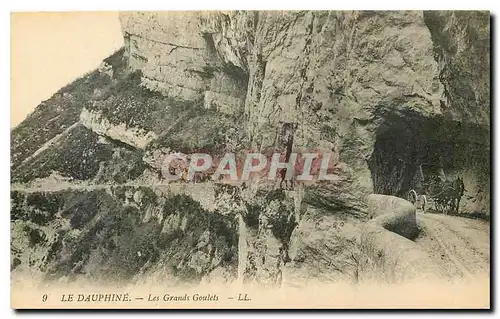 Cartes postales Le Dauphine les Grands Goulets Attelage Chevaux