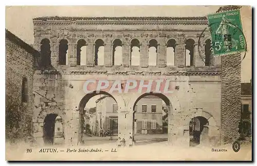 Cartes postales Autun Porte Saint Andre
