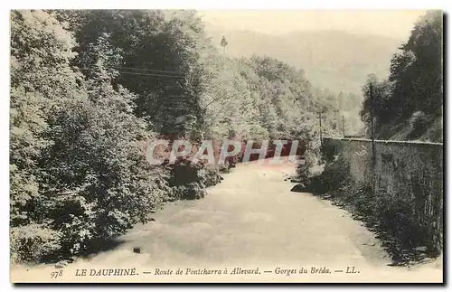 Ansichtskarte AK Le Dauphine route de Pontcharra a Allevard Gorges du Breda