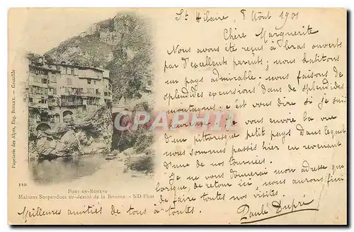 Cartes postales Pont en Royans Maisons suspendues au dessus de la Bourne