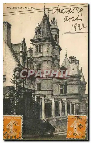 Cartes postales Angers Hotel Pince