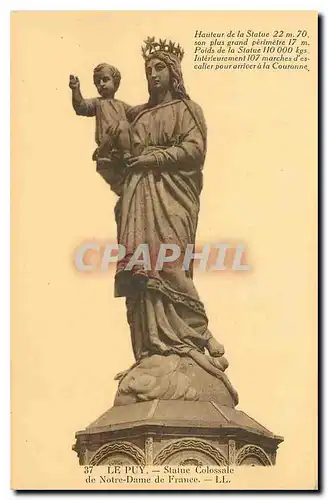 Ansichtskarte AK Le Puy Statue Colossale de Notre Dame de France