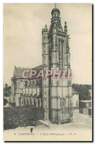 Ansichtskarte AK Compiegne l'Eglise Saint Jacques