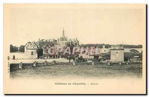 Cartes postales Chateau de Chantilly Entree