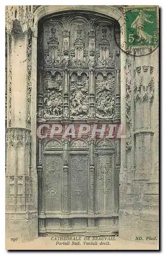 Ansichtskarte AK Cathedrale de Beauvais Portail Sud Vantail droit