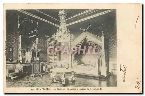 Cartes postales Compiegne le Chateau Chambre a Coucher de Napoleon III