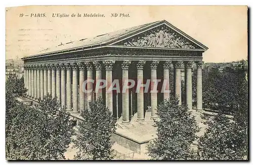 Cartes postales Paris l'Eglise de la Madeleine