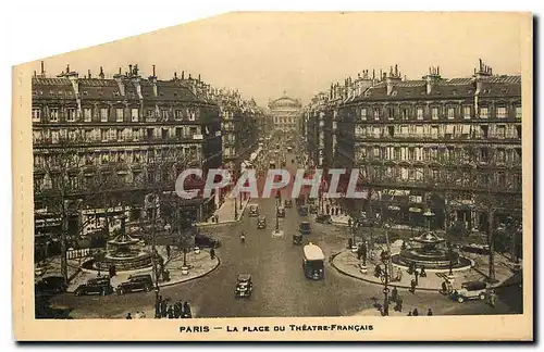 Cartes postales Paris la Place du Theatre Francais