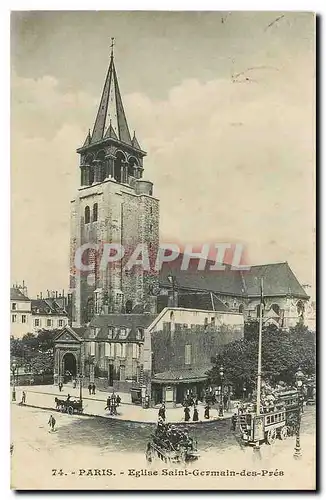 Cartes postales Paris Eglise Saint Germain des Pres