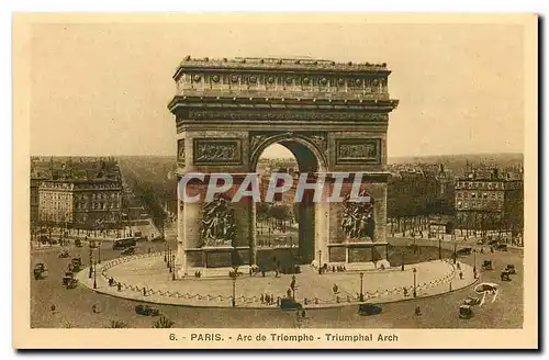 Cartes postales Paris Arc de Triomphe