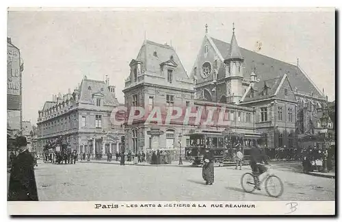 Cartes postales Paris les Arts et Metiers et la Rue Reaumur