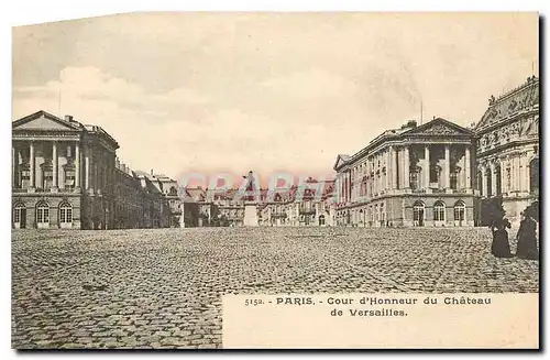 Ansichtskarte AK Paris Cour d'Honneur du Chateau de Versailles