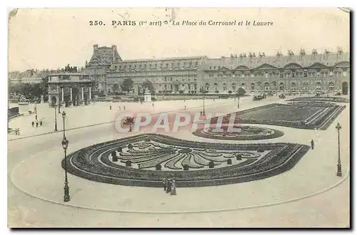 Cartes postales Paris 1er arrt la Place du Carrousel et le Louvre