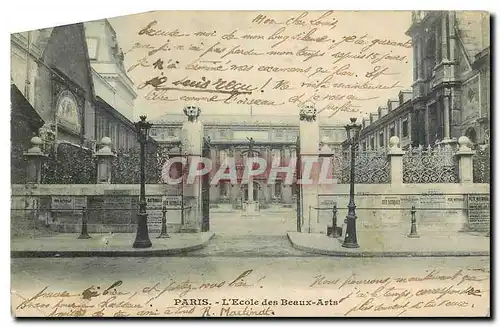 Cartes postales Paris l'Ecole des Beaux Arts