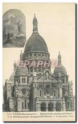 Ansichtskarte AK Paris Montmartre Apparition du Sacre Coeur a la Bienheureuse Marguerite Marie le Decembre 1673