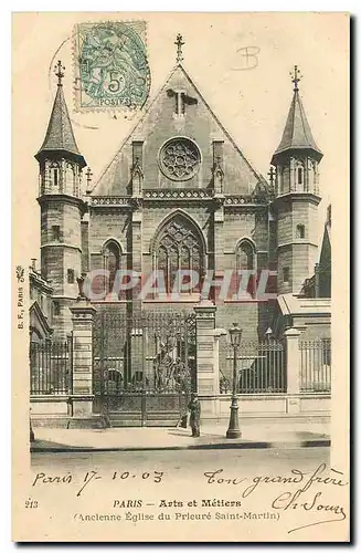 Cartes postales Paris Arts et Metiers Ancienne Eglise du Prieure Saint Martin