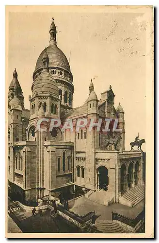 Ansichtskarte AK Paris en Flanant Montmartre la Basilique du Sacre Coeur