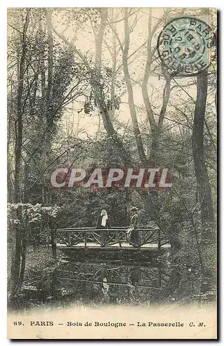 Ansichtskarte AK Paris Bois de Boulogne la Passerelle