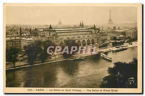 Ansichtskarte AK Paris la Seine au Quai d'Orsay