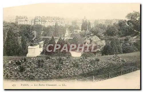 Cartes postales Paris les Buttes Chaumont