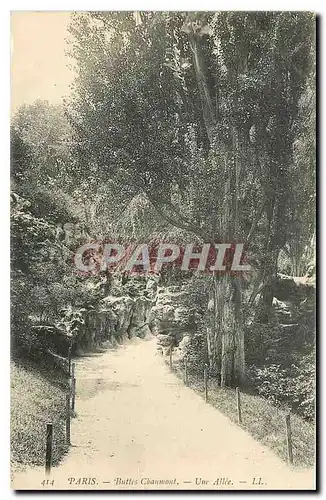 Ansichtskarte AK Paris les Buttes Chaumont Une Allee