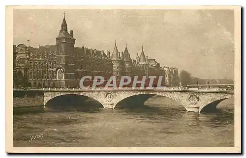 Ansichtskarte AK Paris en Flanant le Palais de Justice et le Pont au Change