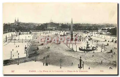 Cartes postales Paris la Place de la Concorde Plaza de la concorde