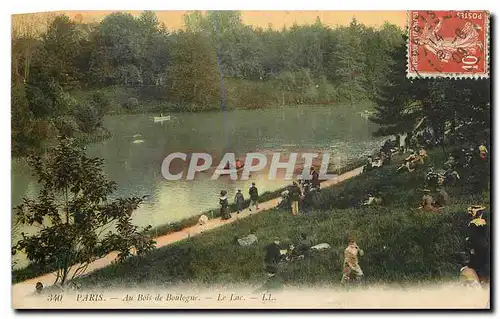 Ansichtskarte AK Paris au Bois de Boulogne le Lac